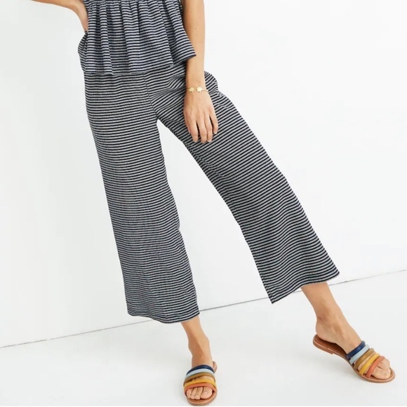 Madewell Texture & Thread Pull On Pants in Stripe - Picture 1 of 7